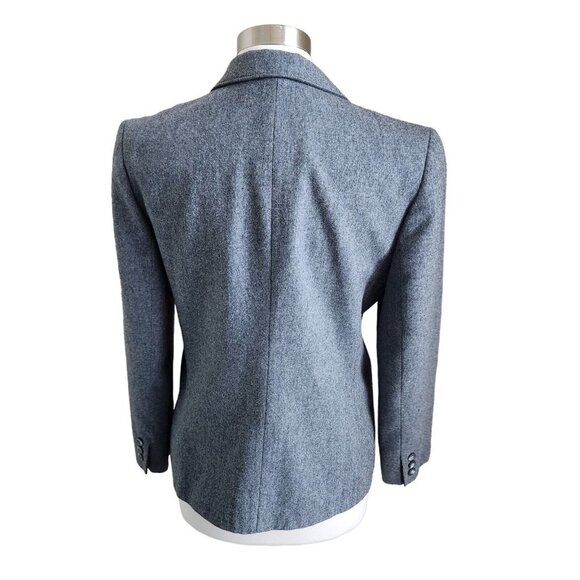 Vintage Pendleton Womens Jacket Blazer Size 8 Gray Academia Collared Long Sleeve - Picture 4 of 12